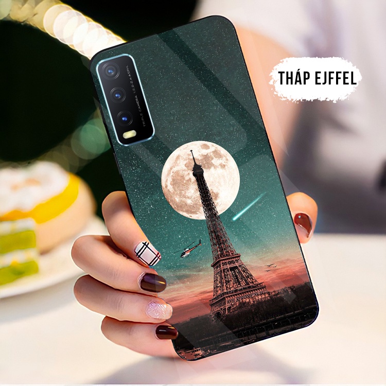 Ốp Lưng VIVO Y20, Y20S, Y12S, V20SE Mặt kính cường lực cao cấp, sáng bóng, chất lượng