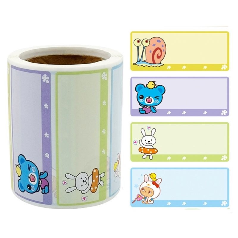 Cuộn 300 tem nhãn dán hộp đựng thực phẩm, giấy note ghi chú