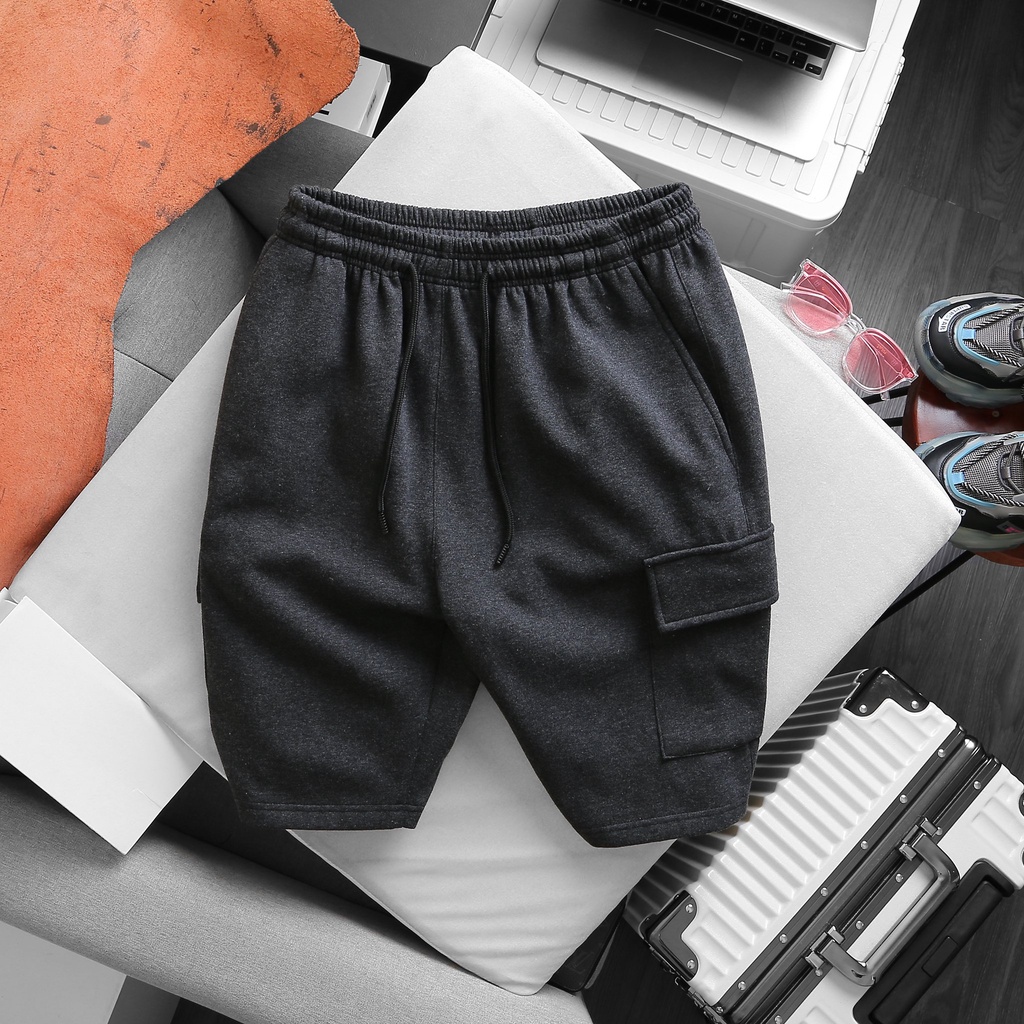 Big size- Quần short thun vải nỉ phối đẹp, độc, form chuẩn