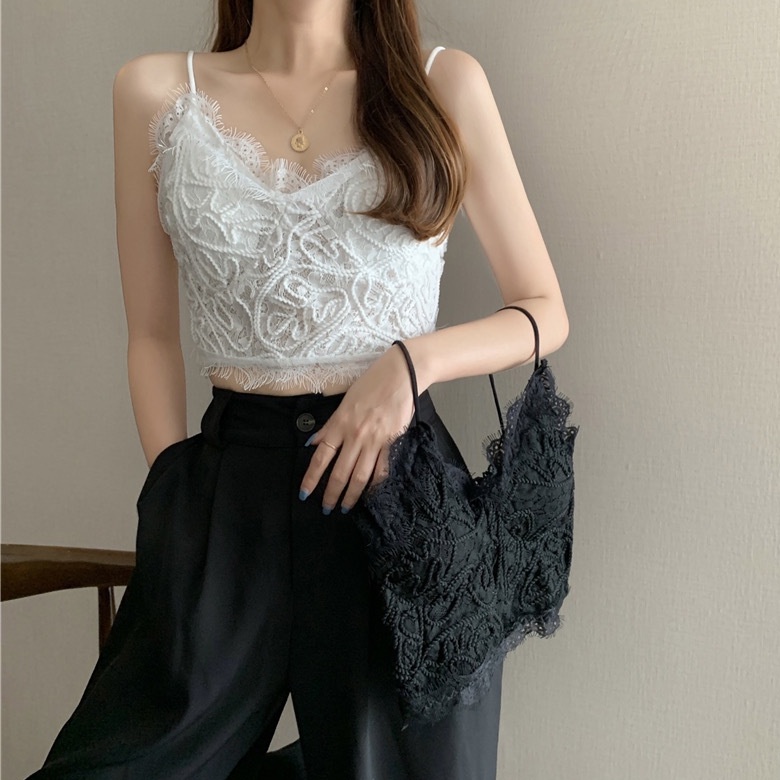 Bralete nữ ren, áo bra ren nữ họa tiết hình xoắn ốc dáng croptop có đệm mút ngực, không gọng tôn dáng. | BigBuy360 - bigbuy360.vn