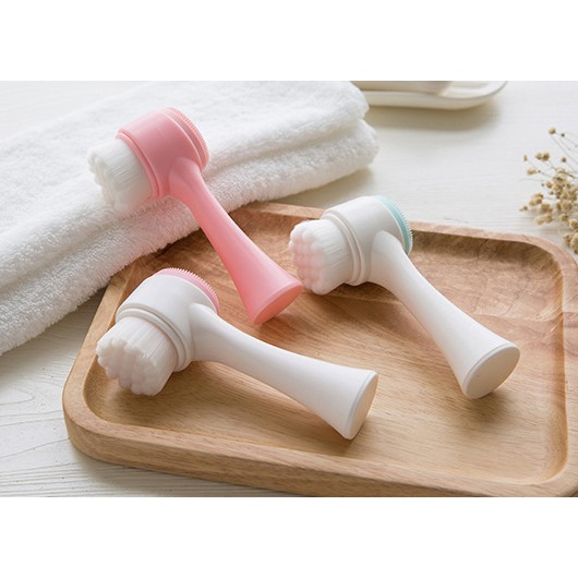 Cọ rửa mặt massage 2 đầu sạch sâu đa năng tiện dụng SX 192 | BigBuy360 - bigbuy360.vn