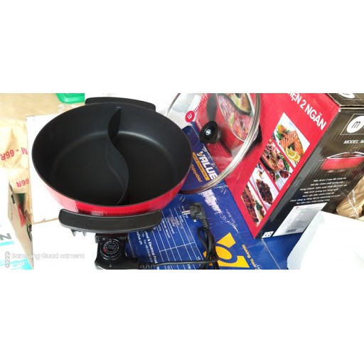 Nồi Lẩu Điện 2 Ngăn Chống Dính Đa Chức Năng Chính Hãng perfect