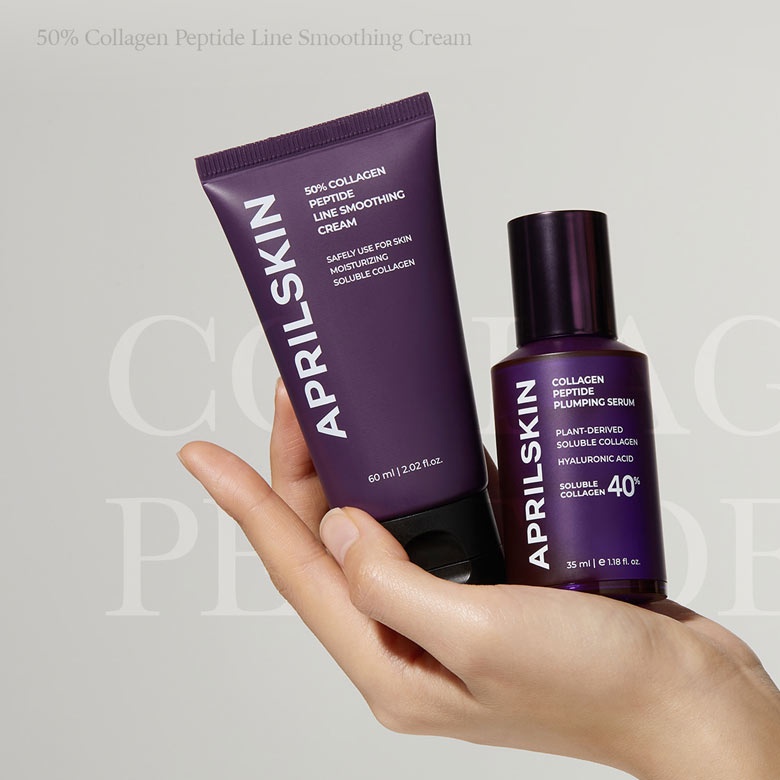 Kem Collagen Dưỡng Ẩm Chống Lão Hoá APRILSKIN 50% Collagen Peptide Wrinkle Smoothing Cream 60ml