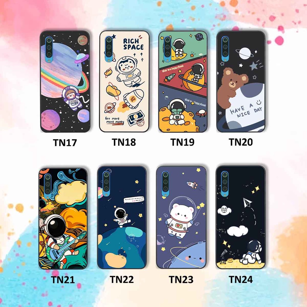 Ốp Xiaomi Mi 9 SE in hình vũ trụ, phi hành gia bầu trời cute dễ thương