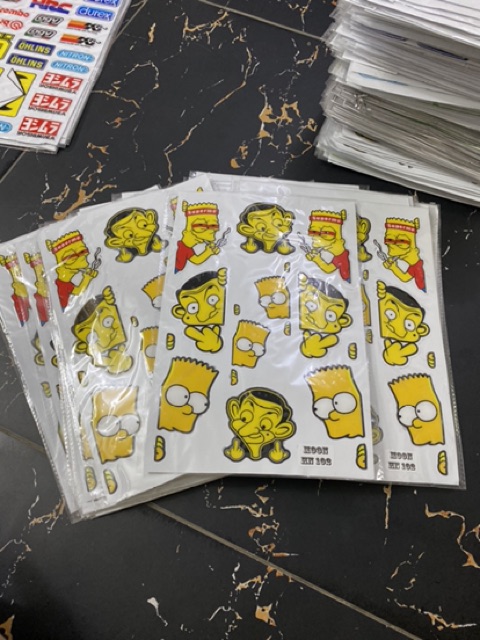 Tem Phản Quang Hoạt Hình MR Bin Siêu Hot