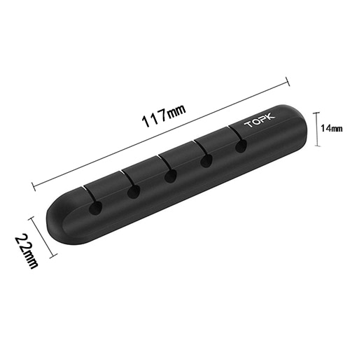 Phụ kiện giữ dây cáp gọn gàng bằng silicon