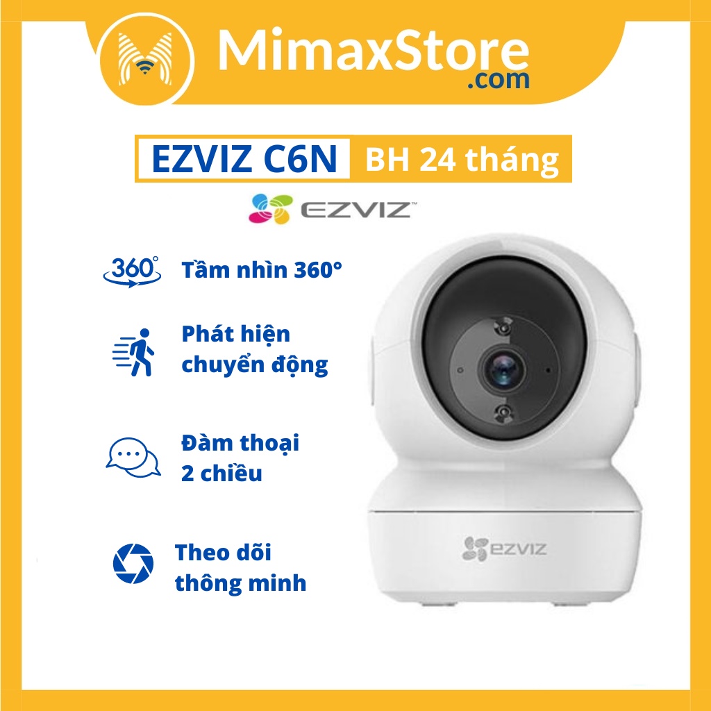 Camera Wifi An Ninh Gia Đình 360 Độ Thông Minh EZVIZ C6N 2MP | Hàng Chính Hãng | BH 24T | Mimax Store