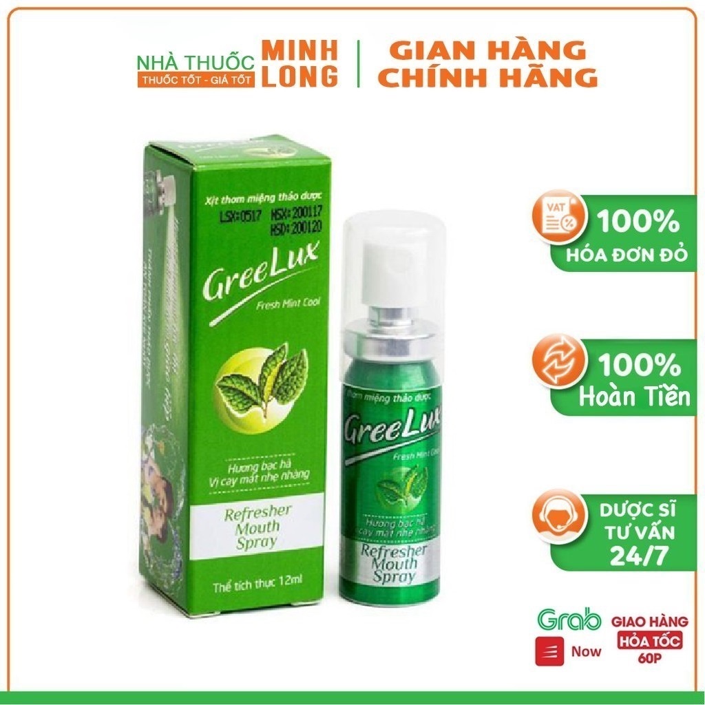 Greelux - Xịt thơm miệng thảo dược  ML001