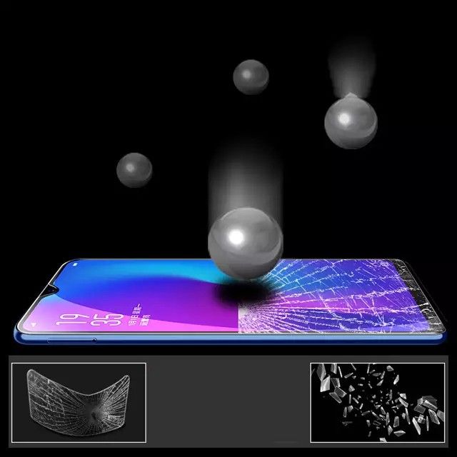 Cường lực Oppo F9 tím chống tia UV hại mắt ( tặng keo mép giấy lấy bụi )