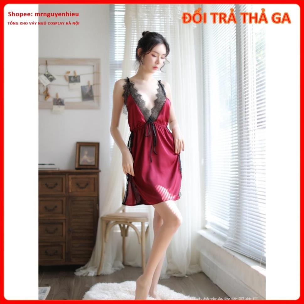 Đầm ngủ phi lụa phối ren siêu sang, váy ngủ gợi cảm, cosplay sexy - Hà Nội | BigBuy360 - bigbuy360.vn