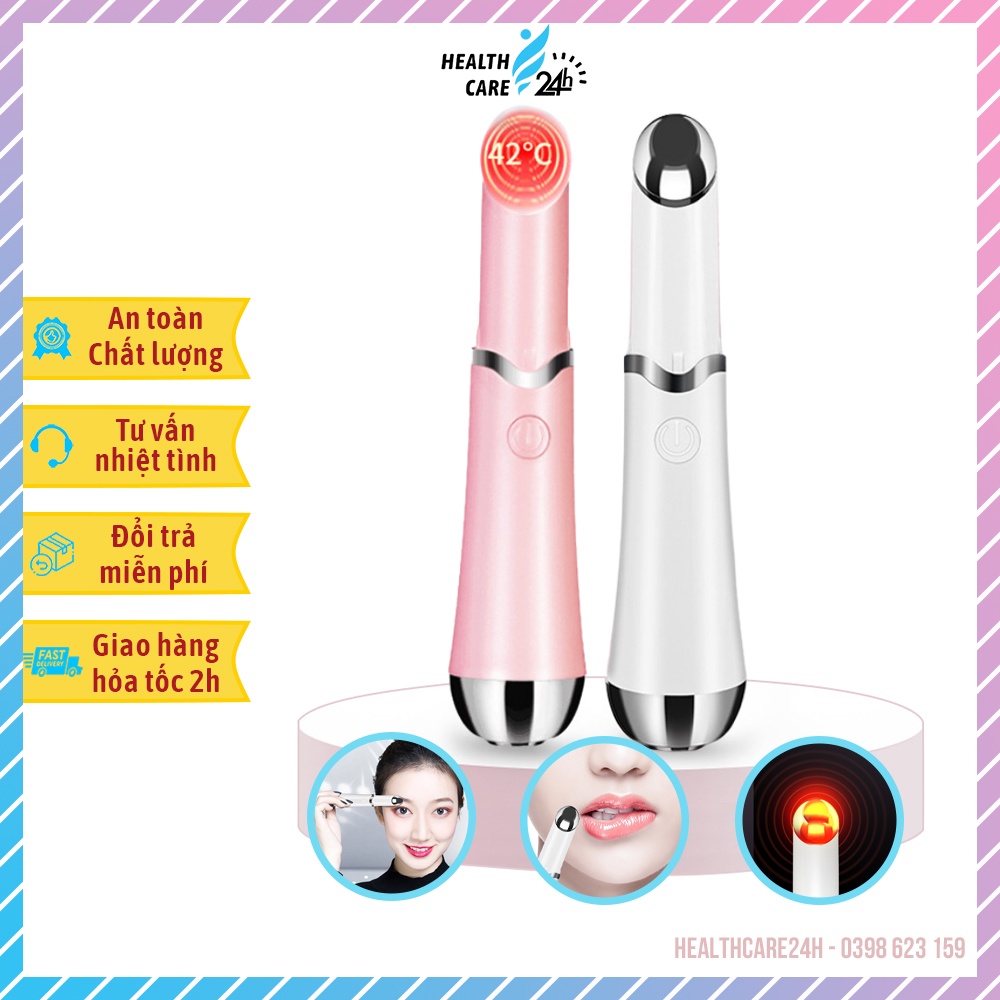Máy massage mắt đa năng cầm tay thế hệ mới, bút mát xa đánh tan quầng thâm và bọng mắt, BH 6Th Healthcare24h M116