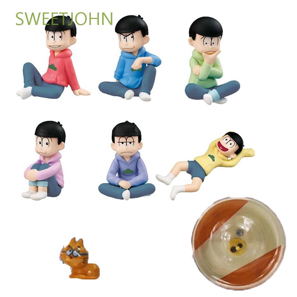 Set 6 Mô Hình Đồ Chơi Nhân Vật Hoạt Hình Nhật Bản 5cm