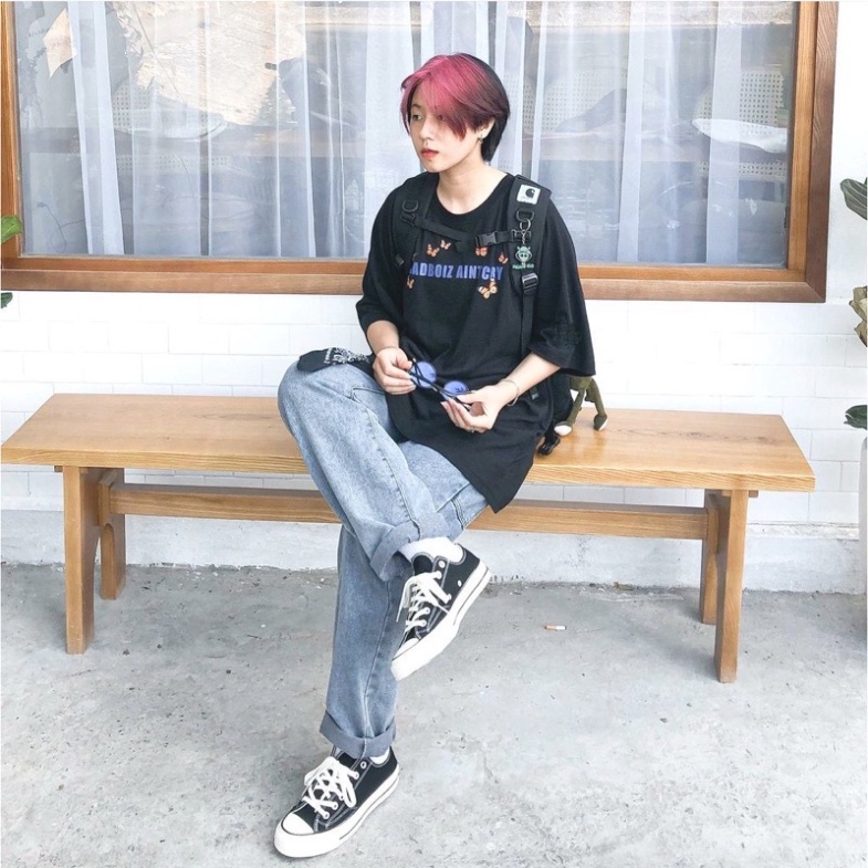 [Ảnh+Video thật] Áo thun tay lỡ SADBOIZ phông Unisex nam nữ Cotton oversize form rộng DREAMY BUTTERFLY | BigBuy360 - bigbuy360.vn