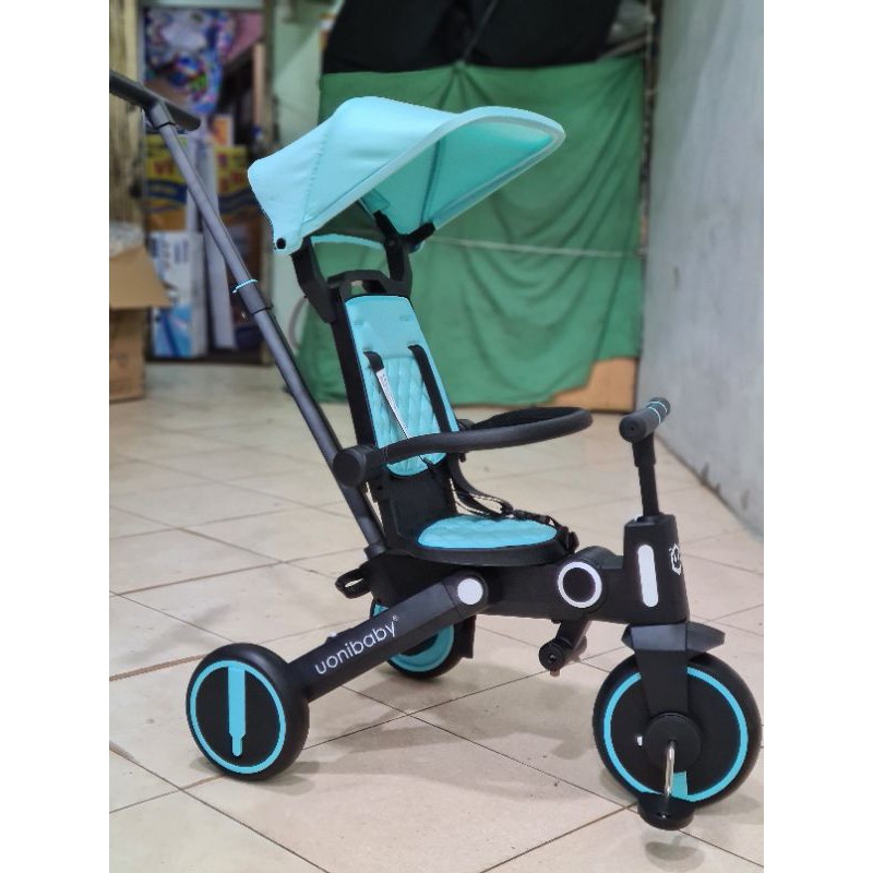 Xe đẩy Gập gọn 3 bánh UoniBaby 2 chiều hàng chính hãng