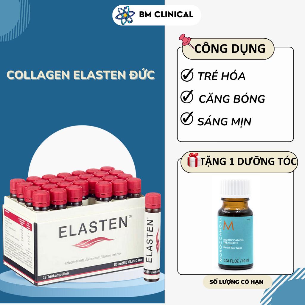 Collagen Elasten Đức Giúp Da Căng Mịn, Chống Lão Hóa, Tóc Chắc Khỏe Hộp 28 ống x 25ml