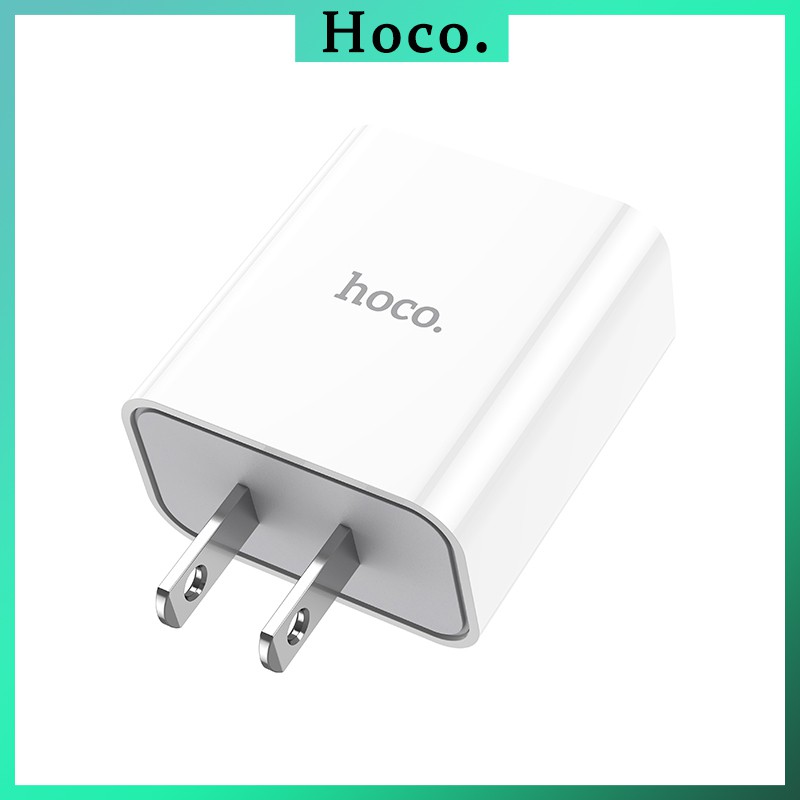 Củ sạc Hoco C81 2.1A cổng cốc sạc nhanh USB chất liệu PVC an toàn dành cho iPhone Samsung Huawei Xiaomi Oppo cục sạc