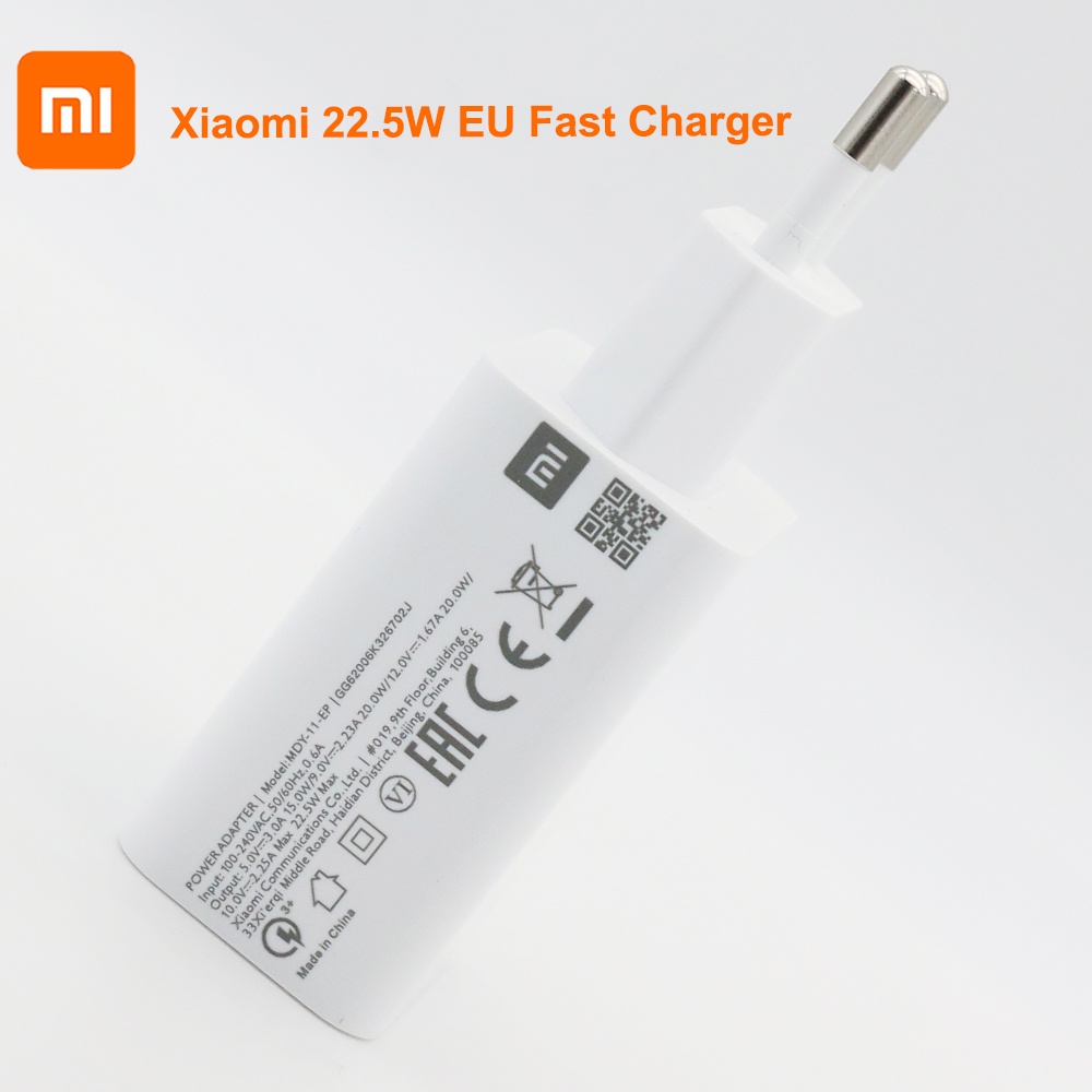 Chính Hãng Xiaomi Mi 22.5W Nhanh Sạc Nguồn Điện 100Cm Loại C Cho Mi 10 9 9T 8 SE CC9 A3 Phối Redmi Note 7 K20 Pro