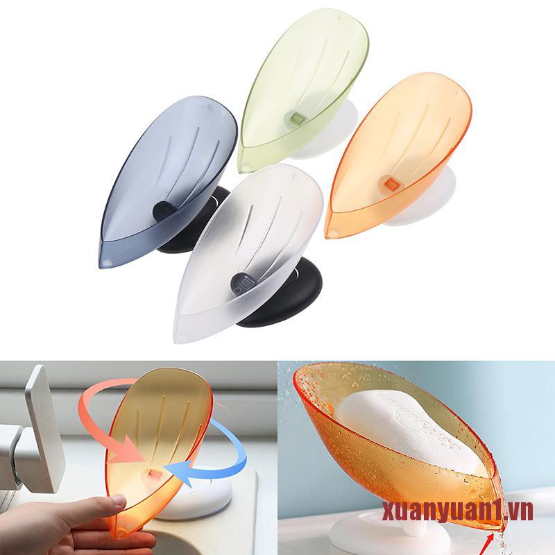 Giá Đỡ Xà Phòng Hình Chiếc Lá Có Giác Hút Tiện Dụng
