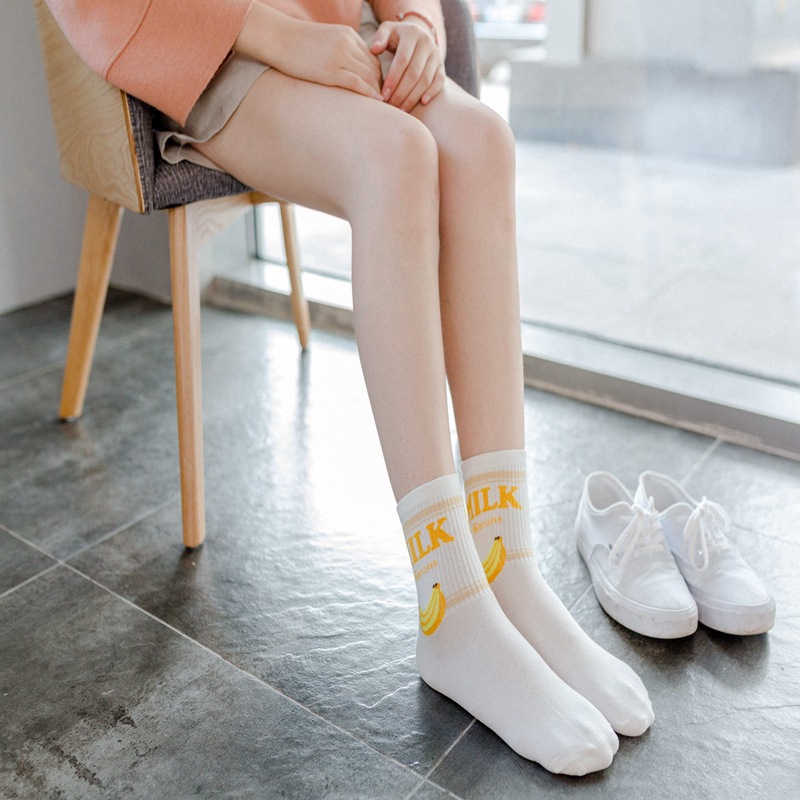 Tất nữ mềm mại in hình dễ thương