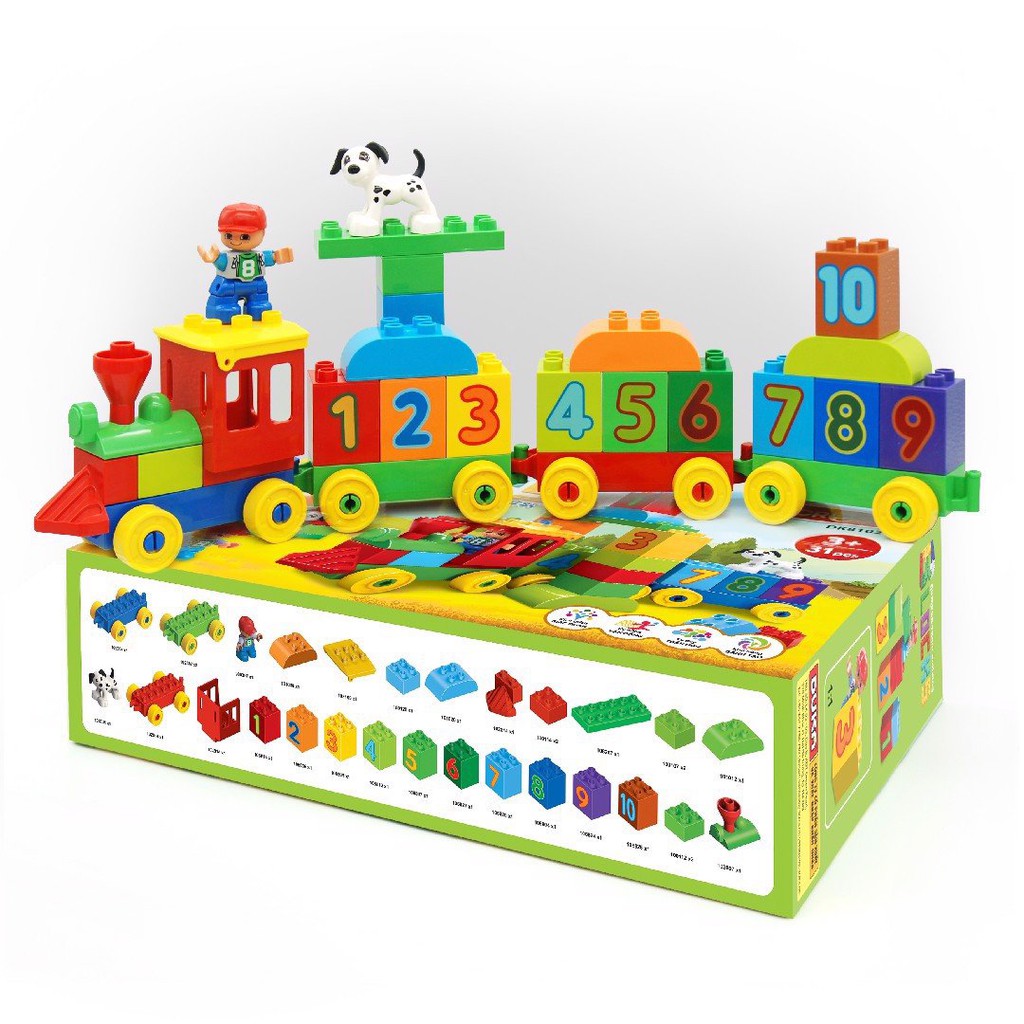 Đồ Chơi Duka: Ghép Hình - Đoàn Tàu Chữ Số DK81021