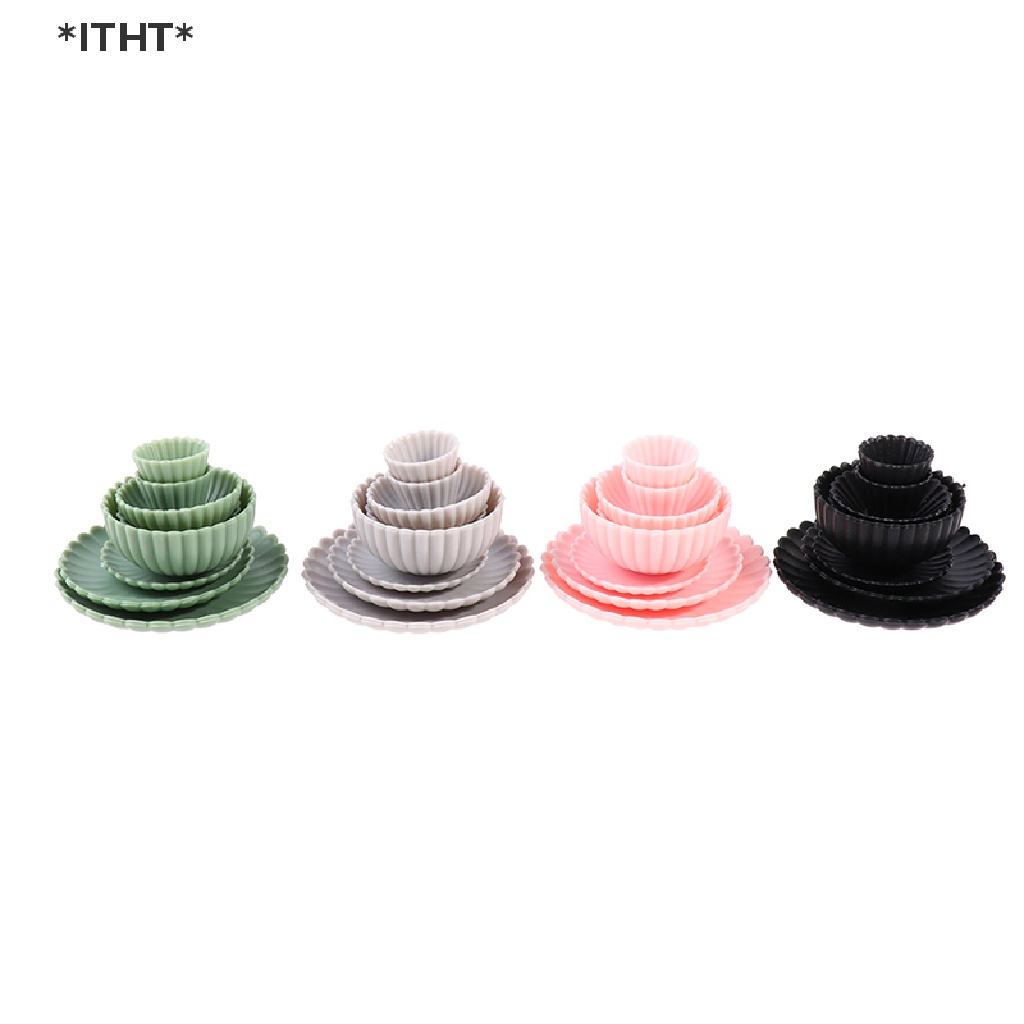 Itht set 8 Món Đồ Nội Thất mini Tỉ Lệ 1: 6 Trang Trí Nhà Búp Bê