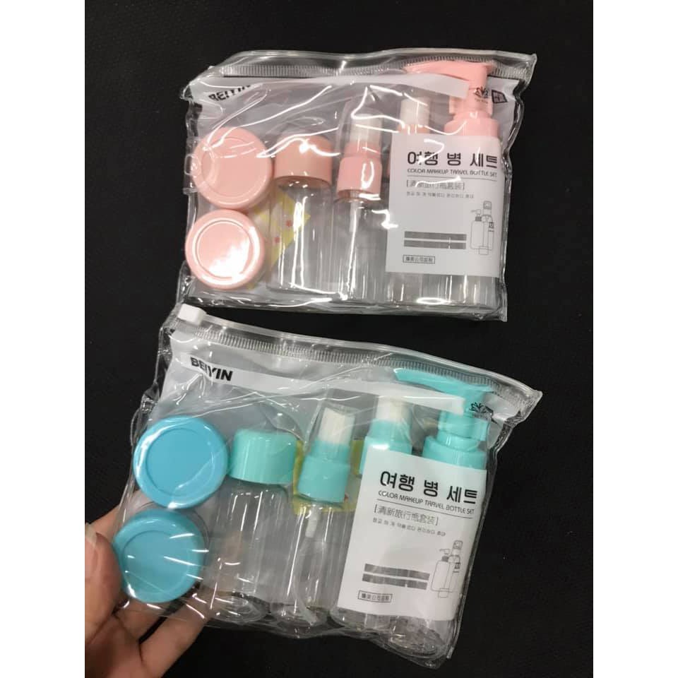 Bộ lọ nhựa để chiết mỹ phẩm hàng cao cấp