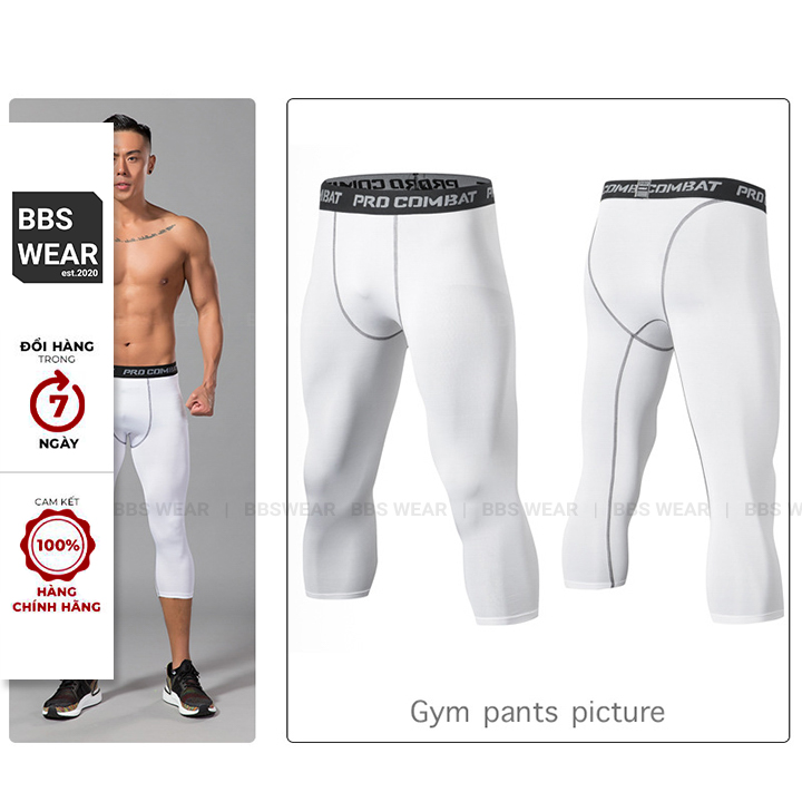 Quần Legging 3/4 Nam BSS WEAR - Quần Thể Thao Nam Lửng Chuyên GYM Bóng Rổ Bóng Đá ...