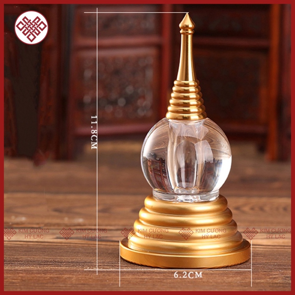 Tháp Xá Lợi Phật 11Cm - Tháp Đựng Hạt Xá Lợi