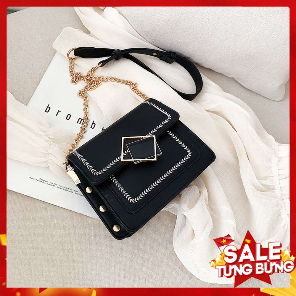 Túi Xách Nữ 💖𝐅𝐑𝐄𝐄𝐒𝐇𝐈𝐏💖 Túi Xách Nữ Đeo Chéo Thời Trang Khóa Hình Thoi (TDC-73)