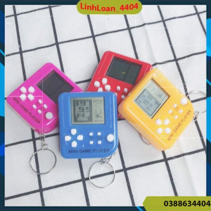 máy chơi game mini móc khóa Trò chơi: xếp gạch , rắn bò , xếp gạch nhanh , bắn máy bay