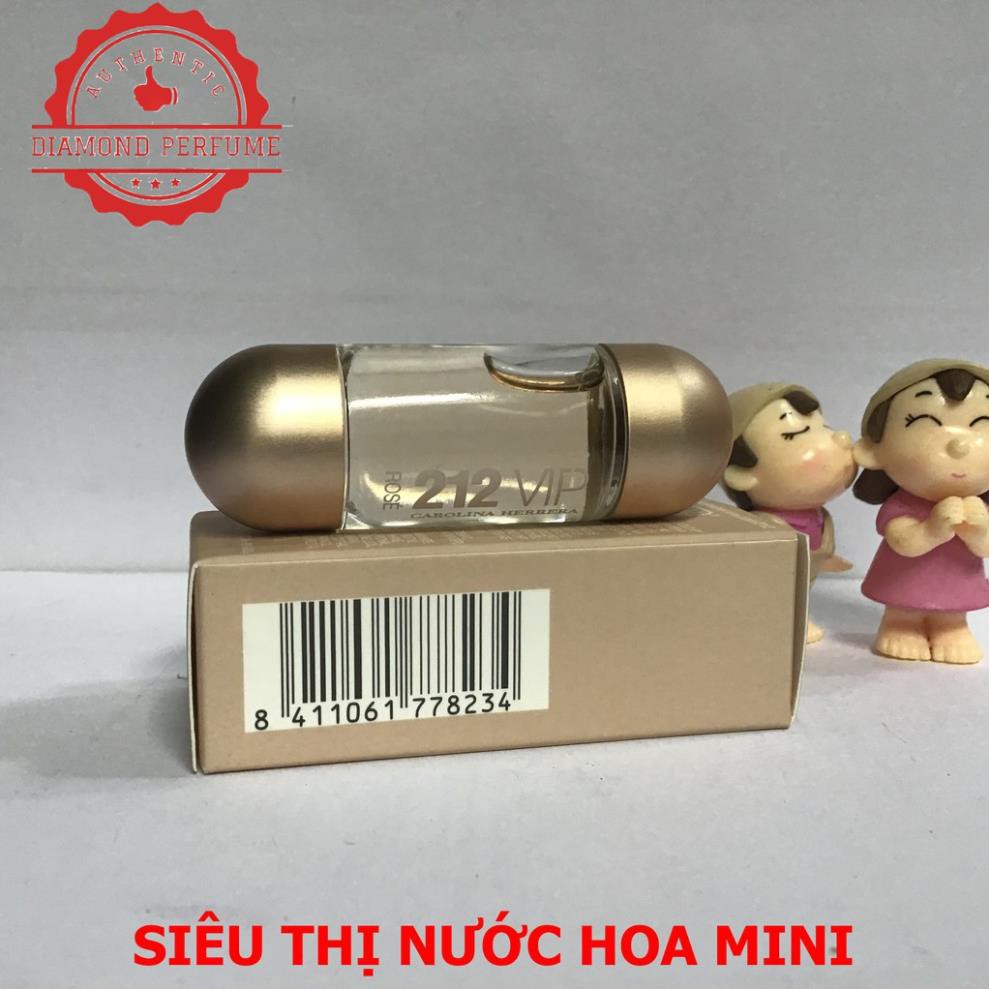 [ AUTH ] Nước hoa nữ Carolina Herrera 212 VIP Rose NYC EDP 5ml tỏa ra sự quyến rũ, sang trọng