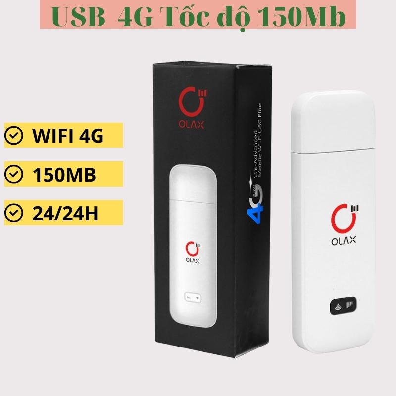 Phát wifi 4G Olax U80 elite U80 Ultra , USB phát wifi từ sim 4G tốc độ cao