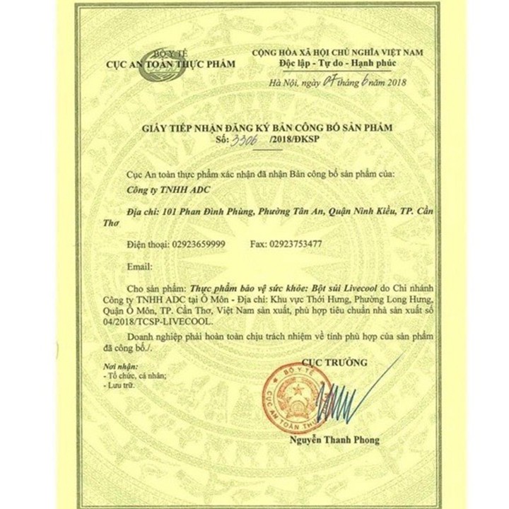 Bột Sủi Thanh Nhiệt Hương Live Cool / Livecool  - Gia Hân Pharmacy