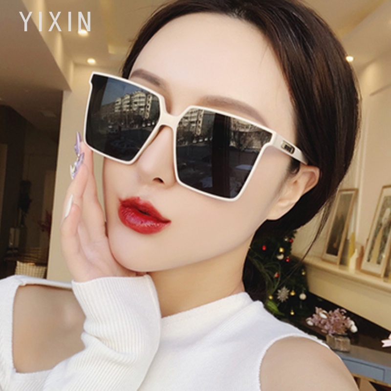 Kính mát gọng vuông lớn nhiều màu sắc chống tia UV400 phong cách cổ điển thời trang cho nam và nữ