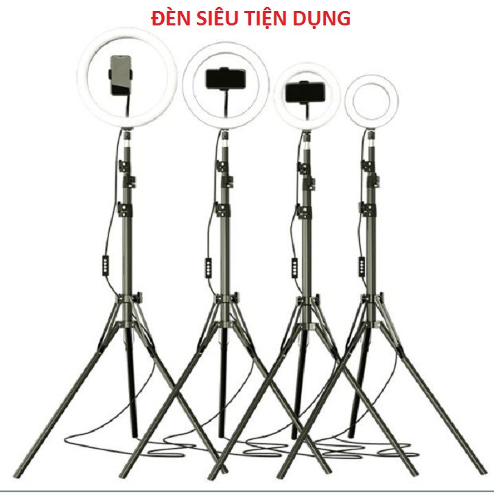 Đèn Livestream Size 26cm 3 Chế Độ Sáng , Đèn Makeup - Đèn Chụp Ảnh 26cm - Kèm Chân Đèn Cao - Bảo Hành 6 Tháng