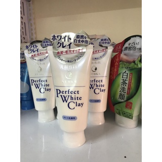 Sữa rửa mặt senka đất sét trắng làm đều màu da 50g perfect white clay