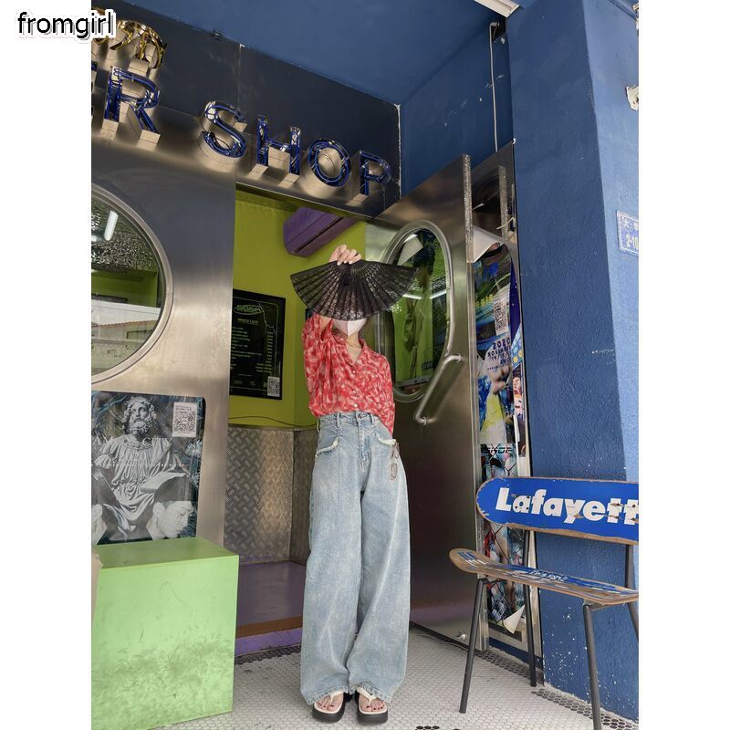 Áo Sơ Mi Voan Hoa Cổ V Ngắn Tay Thời Trang Xuân Hè Mới 2021 Dành Cho Nữ