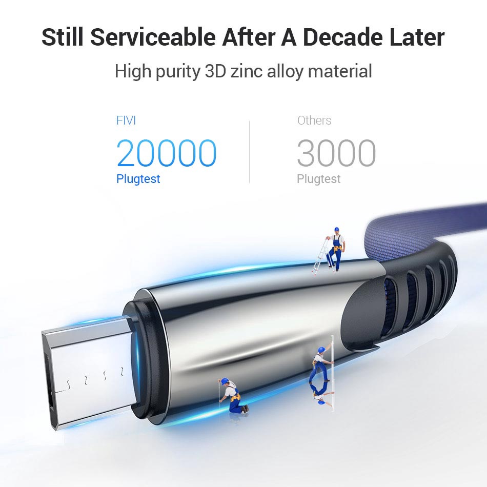 Dây Cáp Sạc Nhanh USB Bện Hợp Kim Nhôm Cho iphone ipad Android phone Huawei xiaomi samsung Vivo