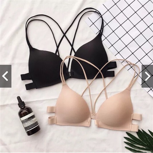 ÁO LÓT ÁO BRA ĐÚC SU NÂNG NGỰC KHÓA CÀI TRƯỚC (2 MÀU ĐEN, DA) | BigBuy360 - bigbuy360.vn