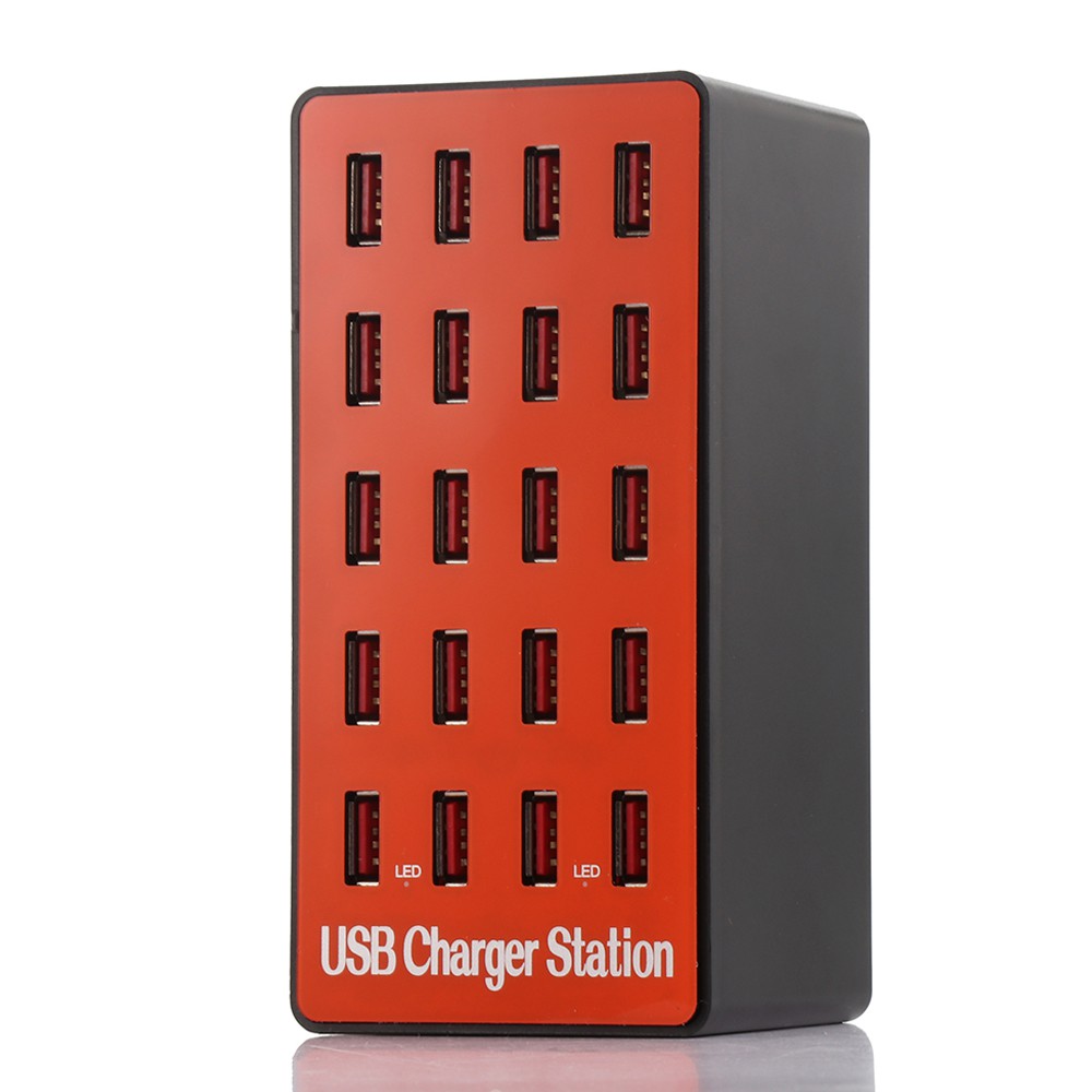 Nguồn sạc pin thông minh siêu tốc 20 cổng USB tiện lợi