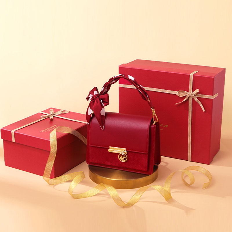 Túi đeo chéo YADOU màu đỏ sành điệu cho phụ nữ trưởng thành