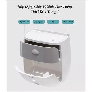 Hộp đựng giấy vệ sinh 2 tầng ECOCO