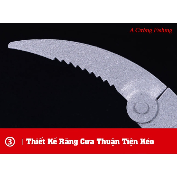 Móc Mỏ Leo 4 Cạnh Dọn Lục Bình Chà Cỏ Cây Tạo Bãi Câu Cá - đep - Màu trắng 2021