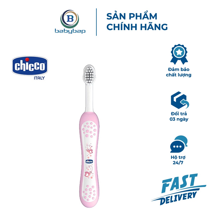 Bàn Chải Đánh Răng Chicco Không Làm Đau, Xước Hàm Của Bé