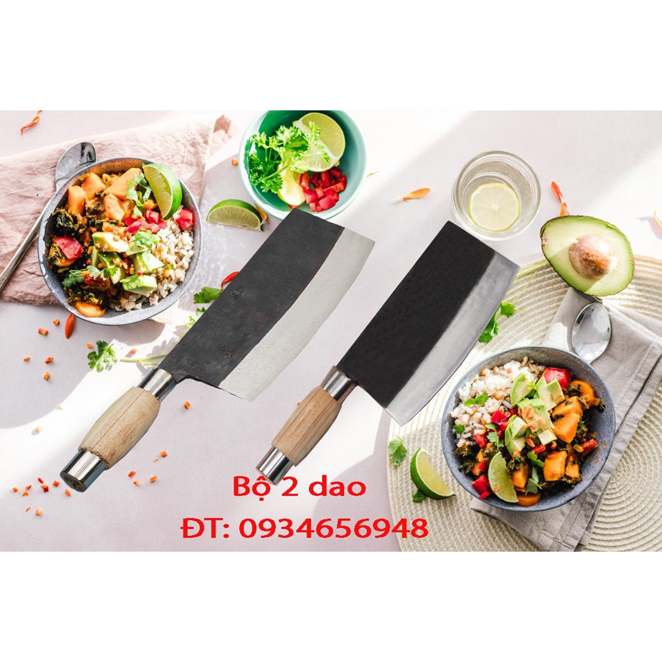 Dao chặt xương lợn 700G rèn thủ công từ nhíp xe oto