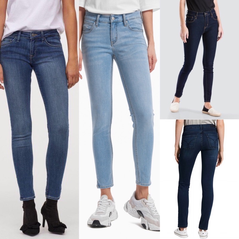 Quần jean skinny nữ C..K,chất jean co giãn -hàng xuất khẩu