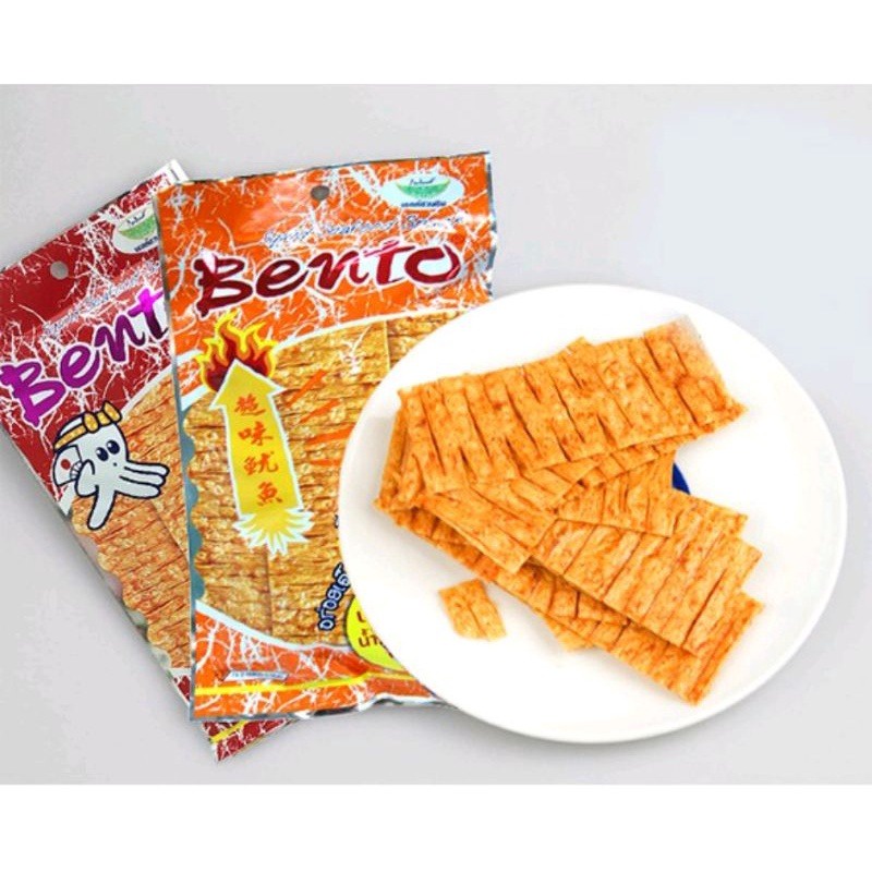 Bento Mực/ Snack Mực Tẩm Gia Vị Cay Đỏ - Xanh Gói 6g