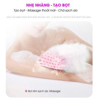 Dây chà lưng 2 mặt silicol mẫu mới