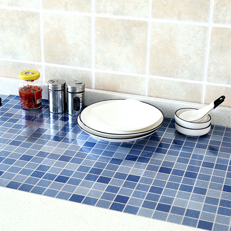 Miếng Dán Tường Lá Nhôm Chống Văng Dầu Chịu Nhiệt Độ Cao DIY Cho Nhà Bếp