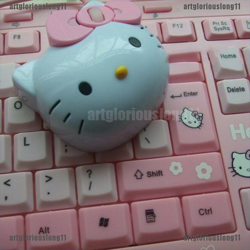 Chuột Quang Chơi Game Có Dây 2.0 Hình Hello Kitty